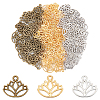 120Pcs 3 Colors Alloy Pendants FIND-UN0002-47-8