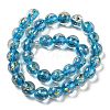Handmade Dichroic Foil Glass Beads Strands DICH-U001-06D-2