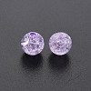 Transparent Crackle Acrylic Beads MACR-S373-66-N06-3