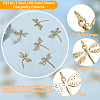 10Pcs Brass Micro Pave Clear Cubic Zirconia Pendants KK-BBC0021-86-5