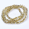 Electroplate Glass Beads Strands EGLA-A034-T4mm-C06-2