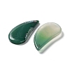 Dyed & Heated Natural Green Agate Pendants G-G065-03I-2