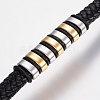 Braided Leather Cord Bracelets X-BJEW-H560-69-2