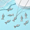 SHEGRACE Brass Micro Pave Clear Cubic Zirconia Pendants XGRQ4G314-690P-4