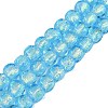 Handmade Foil Lampwork Beads Strands FOIL-K003-05D-1
