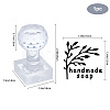 Clear Acrylic Soap Stamps DIY-WH0438-027-4
