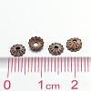 Antique Bronze Iron Flower Bead Caps X-IFIN-D023-AB-NF-3