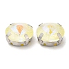 Mocha Fluorescent(MI) Flat Round Sew on Rhinestone GGLA-M006-02A-P04-3
