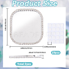 2Pcs Alloy Rhinestones & Glass Makeup Mirror for Phone Cases Phone AJEW-SC0003-75D-2