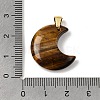 Natural Tiger Eye Pendants G-A297-02G-04-3