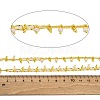 Handmade Faceted Natural White Jade Beaded Chains CHC-L050-01G-02-2