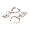 Non-Tarnish 304 Stainless Steel Hoop Earrings for Women EJEW-Z057-14P-04-2