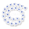 Printed Handmade Porcelain Beads PORC-G016-01C-4