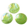 Spray Painted Natural Capiz Shell Pendants SSHEL-Z002-01A-1