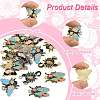 16Pcs 8 Styles Alloy Enamel Pendants ENAM-FS0003-95-2