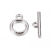 Alloy Toggle Clasps TIBE-E001-P-1