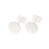 304 Stainless Steel Ear Stud Findings STAS-O119-14B-S-1