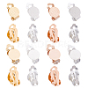 DICOSMETIC 32Pcs 8 Style 304 Stainless Steel Clip-on Earring Findings STAS-DC0004-79-1