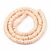 Handmade Polymer Clay Beads Strands CLAY-R089-6mm-033-6