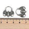 Bat 316 Surgical Stainless Steel Hoop Earrings EJEW-G416-31AS-5