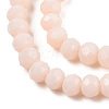 Opaque Solid Color Glass Beads Strands EGLA-A034-P1mm-D17-3
