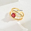 Vintage Luxury Fashion Gemstone Ring Women's Jewelry Party Wedding Gift Banquet. IA6817-6-1