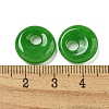 Natural Malaysia Jade Donut/Pi Disc Charms G-G142-02J-3