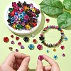 150Pcs 3 Styles Aluminum 3D Rose Flower FALUM-YW0001-02-5