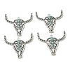 Bohemian Synthetic Turquoise Cattle Pendants FIND-Z112-01AS-01-1