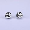 Printed Round Silicone Focal Beads SI-JX0056A-15-1