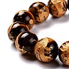 Natural Carved Tiger Eye Round Beads Strands G-N0151-04-14mm-2