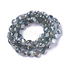 Electroplate Glass Beads Strands EGLA-J149-B-FR01-2