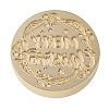 Merry Christmas Series Wax Seal Brass Stamp Head LS-AJEW-M037-01G-05-2