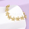 Brass Link Bracelets for Women BJEW-H209-01A-G-3