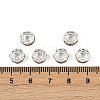 Brass Rhinestone Spacer Beads X-RB-A014-Z8mm-17S-5