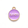 Alloy Enamel Pendants ENAM-S124-01B-01A-3