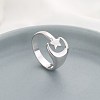 925 Sterling Silver Adjustable Cuff Rings RJEW-BB51066-A-3