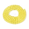 Transparent Glass Beads Strands GLAA-R041-8x8mm-A01-2