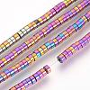 Electroplate Non-magnetic Synthetic Hematite Beads Spacers Strands G-Q486-73D-1