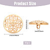 30Pcs 1-Hole Alloy Buttons BUTT-CA0001-33-2