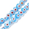 Handmade Millefiori Lampwork Beads Strands LAMP-G166-15G-2