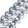 Electroplate Glass Beads Strands EGLA-B008-01A-PL01-1