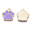 Alloy Enamel Pendants ENAM-T016-22LG-D-RS-3