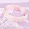 Rectangle Natural Rose Quartz Beaded Stretch Bracelets for Women Men GG-CBA9ACE-C07-3