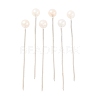 White Color Platinum Plated Ball Head Pins X-NEED-D002-1-1