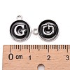 Platinum Plated Alloy Charms X-ENAM-S118-02G-P-3