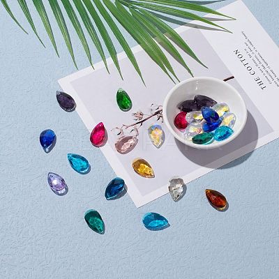 Glass Pendants X-GLAA-22X13-1