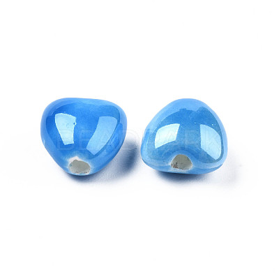 Glazed Porcelain Beads X-PORC-T007-21-1