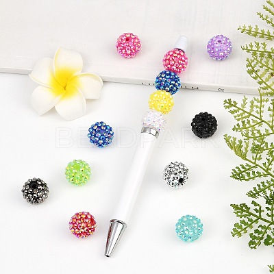 AB-Color Resin Rhinestone Beads RESI-S315-14x16-M-1