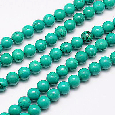 Natural Magnesite Beads Strand TURQ-G096-8mm-1